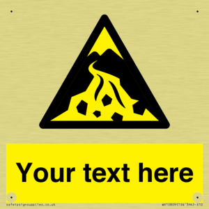 Custom Warning: Debris flow zone
